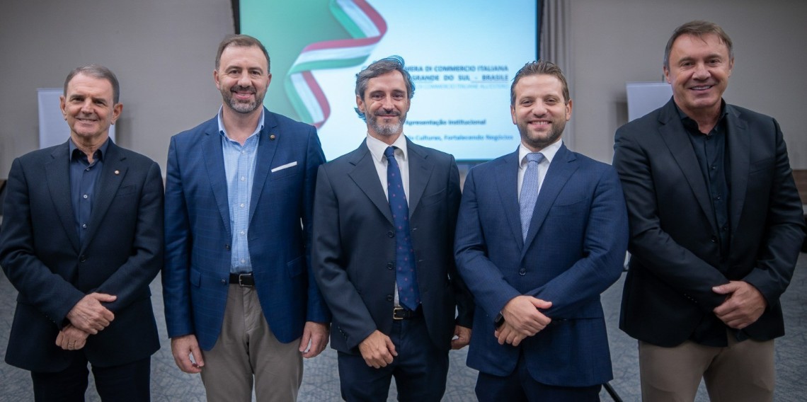 Gelson Castellan, Erasmo Carlos Battistella, Filippo Mariani, Valerio Caruso e Neco Argenta