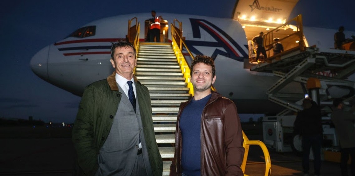 Cortese (à esquerda) esteve ao lado do cônsul-geral Caruso nas visitas do ano passado
