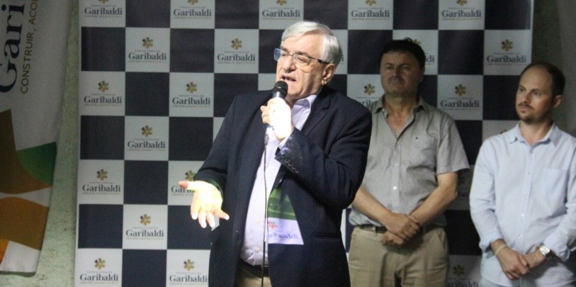 Prefeito Sérgio Chesini enalteceu o momento do esporte de Garibaldi