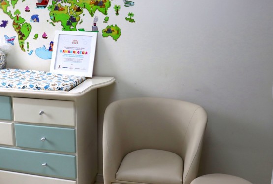 Ambiente para a prática de mamanalgesia na UBS Central