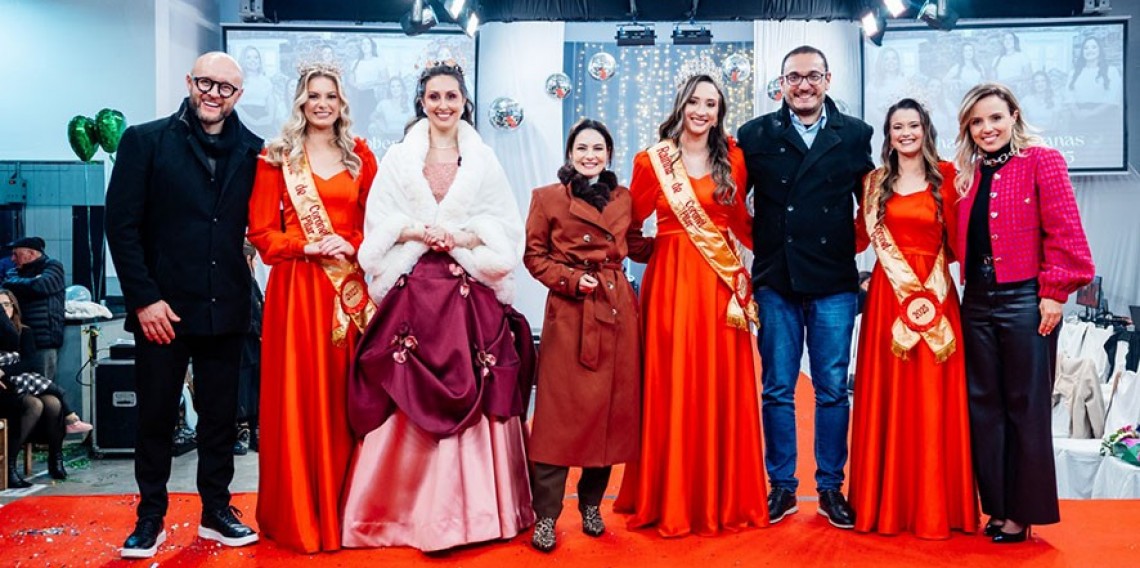 Jurados do certame: Daniela Fanti (Atlântida FM), Delano Pieta (Gerente Rádio Garibaldi e Maisnova 88.1), Diego Frigo (Fotógrafo), Giovana Pelizzari (Rainha da Fenachamp 2025) e Patrícia Fior Postingher Buffon (Publicitária)
